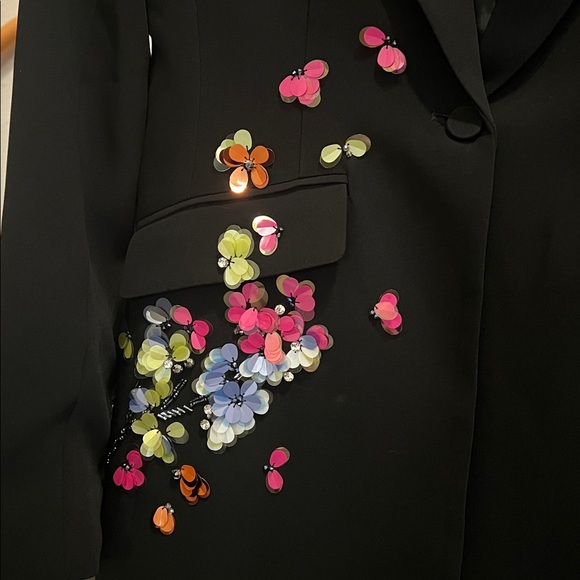 Cinq a Sept Paillette Vines Cheyenne Blazer - Picture 6 of 10